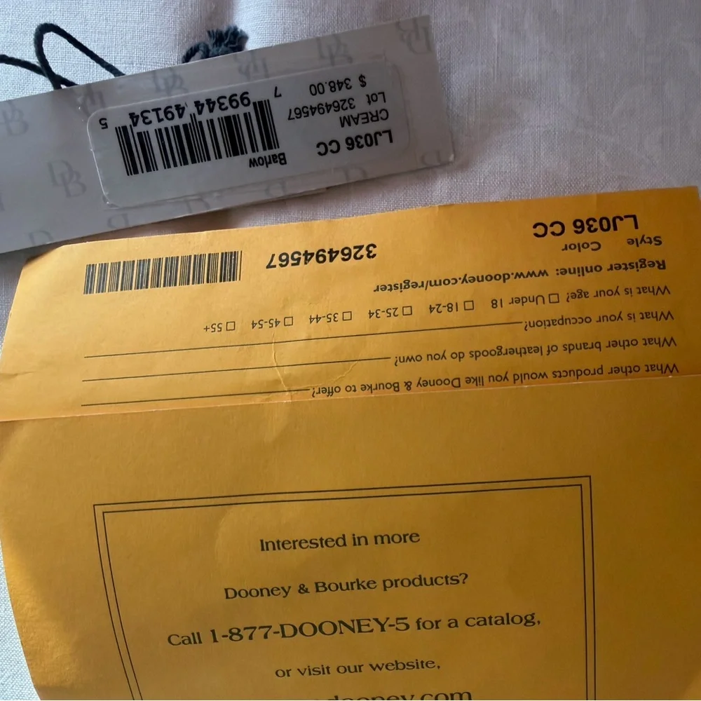 Dooney & Bourke- Barlow- Beige Leather Tote - Picture 4 of 6